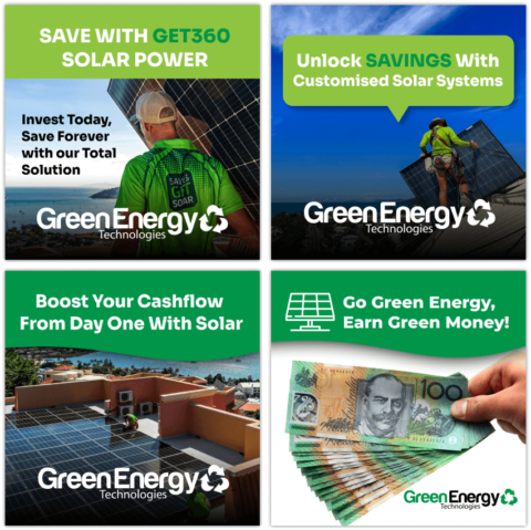 Solar campaign creative showing the offer and a clear call to action